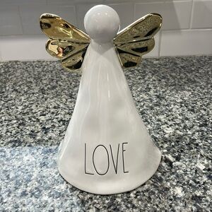 Rae Dunn Artisian Collection by Magenta Angel statue with gold wings